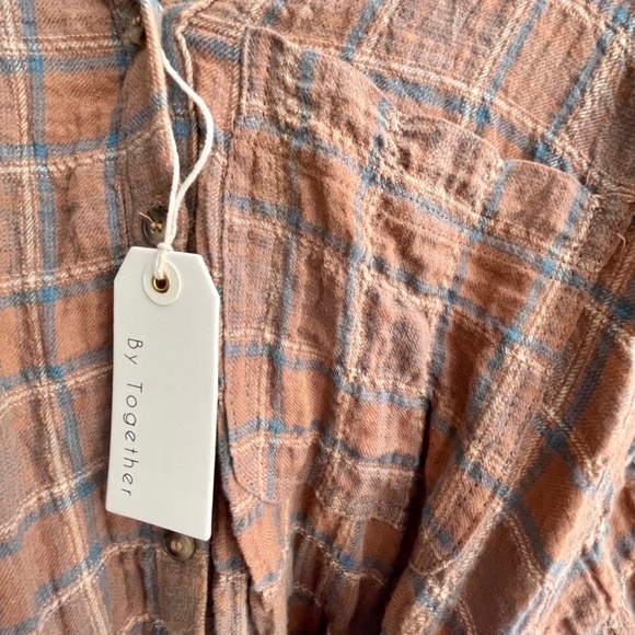 Comfy little plaid shirt dress - Picture 4 of 4